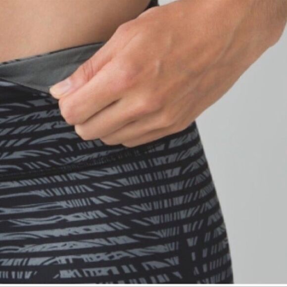 Lululemon Wunder Under Pant Full-On Luon Stripe Play Slate Black 4 - Picture 6 of 8